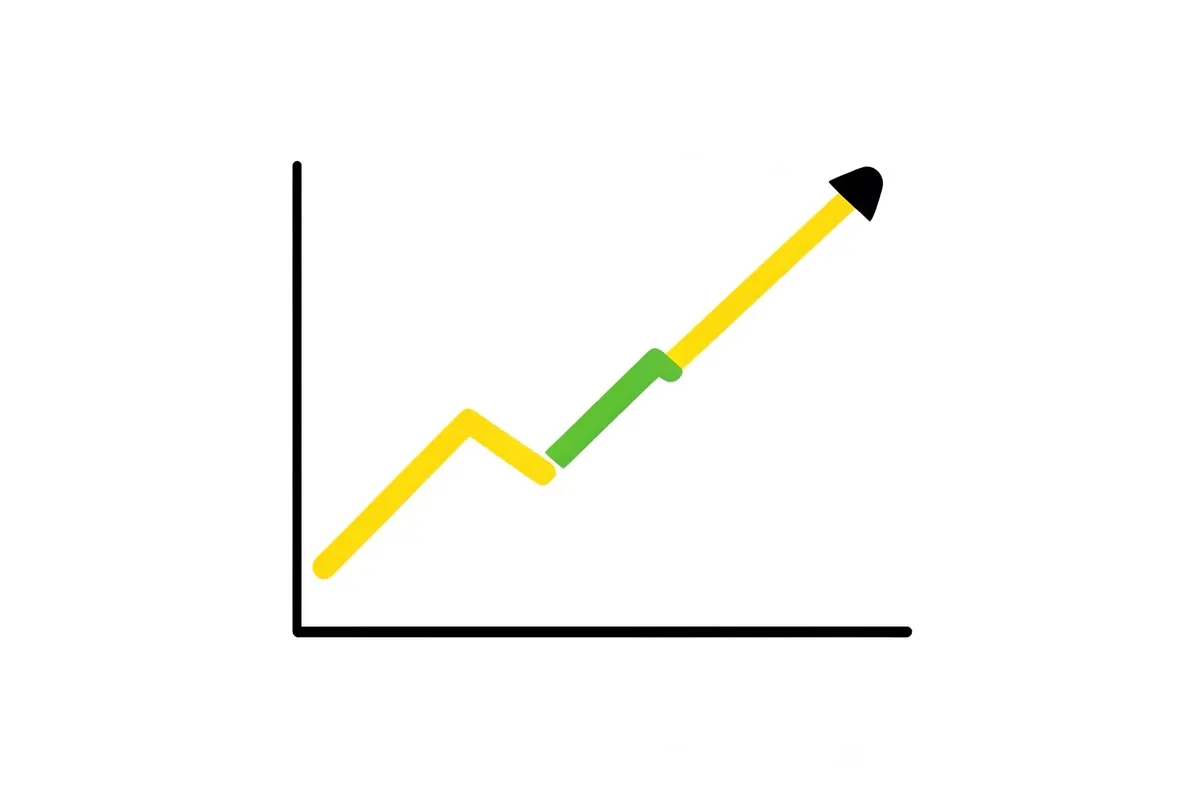 Gráfico simples mostrando a elevação de níveis de ômega 3 em um fundo branco.