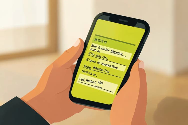 Pessoa examinando a lista de ingredientes de um suplemento em um celular, com foco nos detalhes.